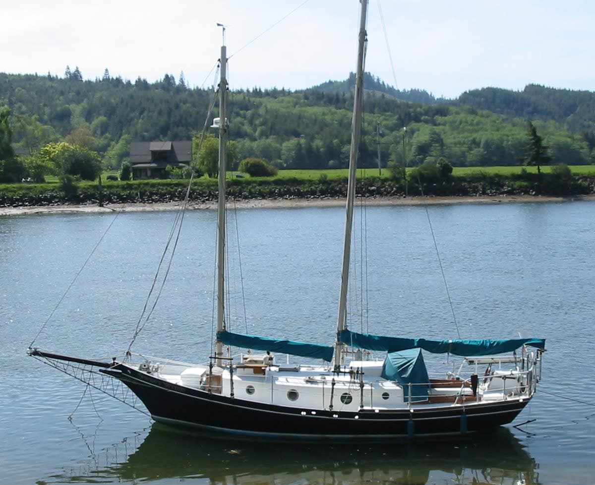 1976 Greenwich Yachts Thomas Colvin Saugeen Witch schooner