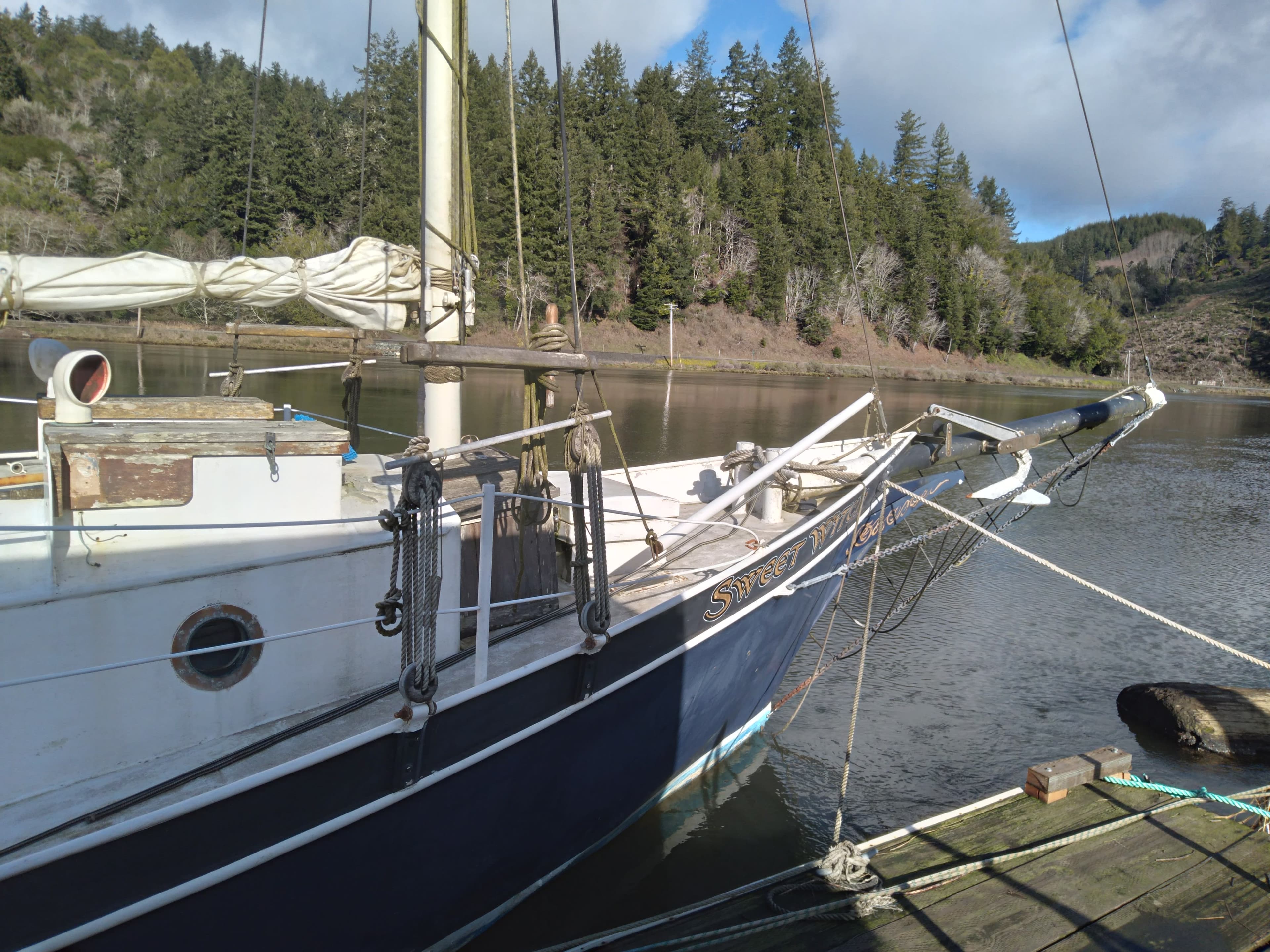 1976 Greenwich Yachts Thomas Colvin Saugeen Witch schooner thumbnail 1