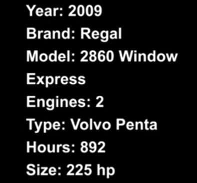 2009 Regal 2860 Window Express