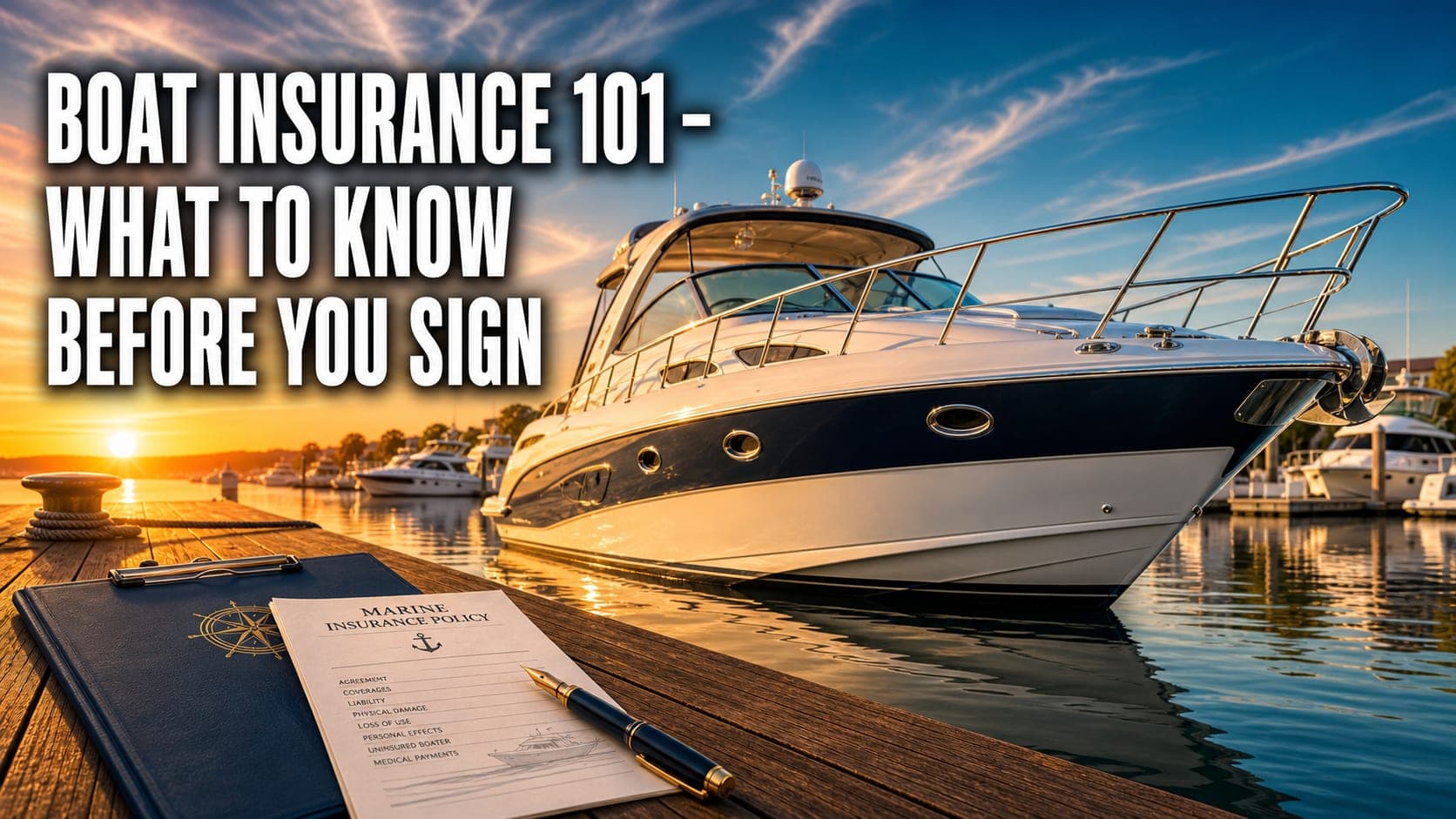 Boat Insurance 101: What Every Owner Should Know Before Buying a Policy