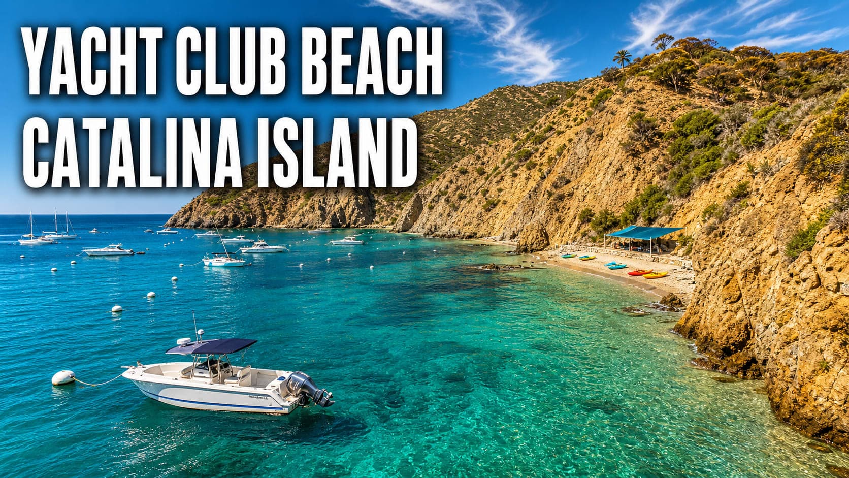 Exploring Catalina Island's Yacht Club Beach by Boat