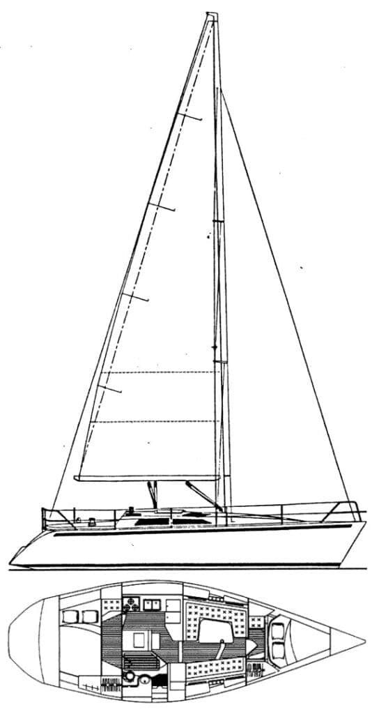1990 Hunter Legend 37.5 Sloop thumbnail 1