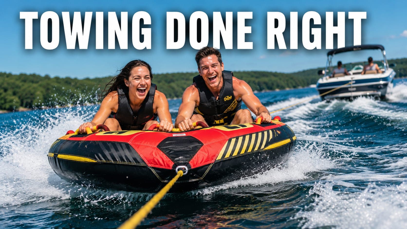 How to Safely Tow Tubers, Skiers, and Wakeboarders Behind Your Boat