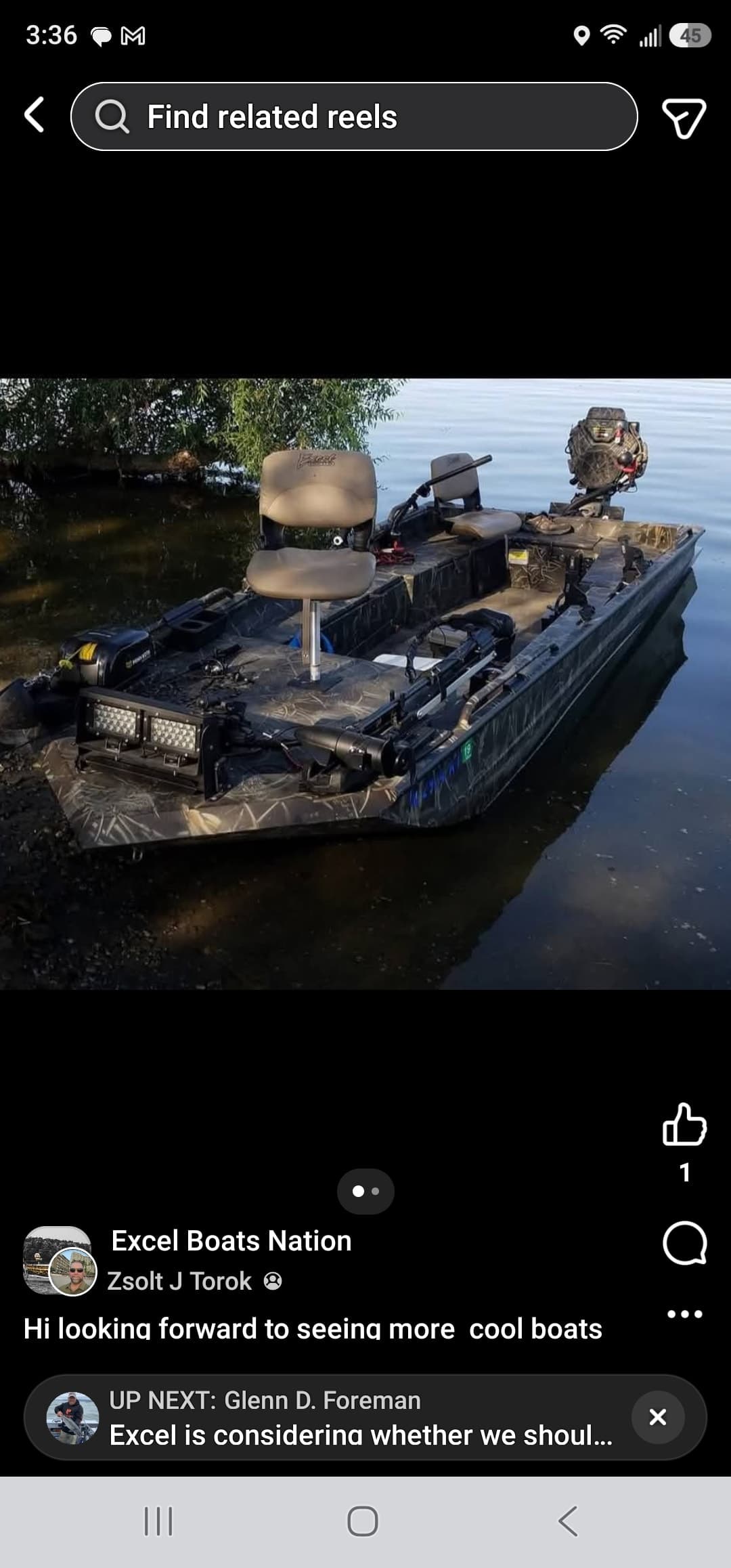 2018 Excel F4 1854 SHALLOW WATER