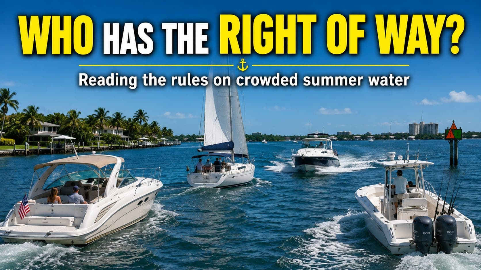 Who Really Has the Right of Way on Crowded Summer Water