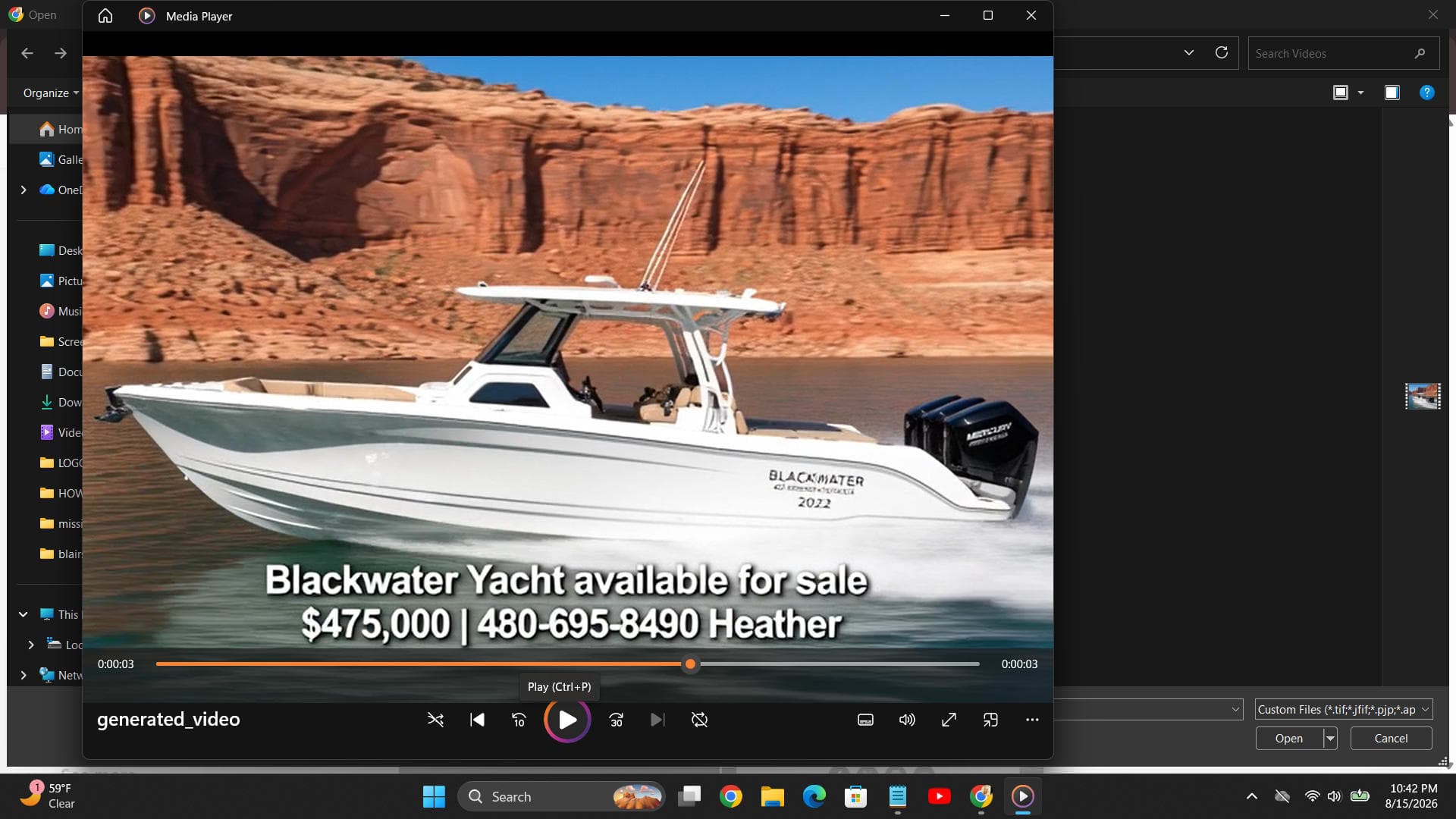 2022 blackwater Mercury V12 800