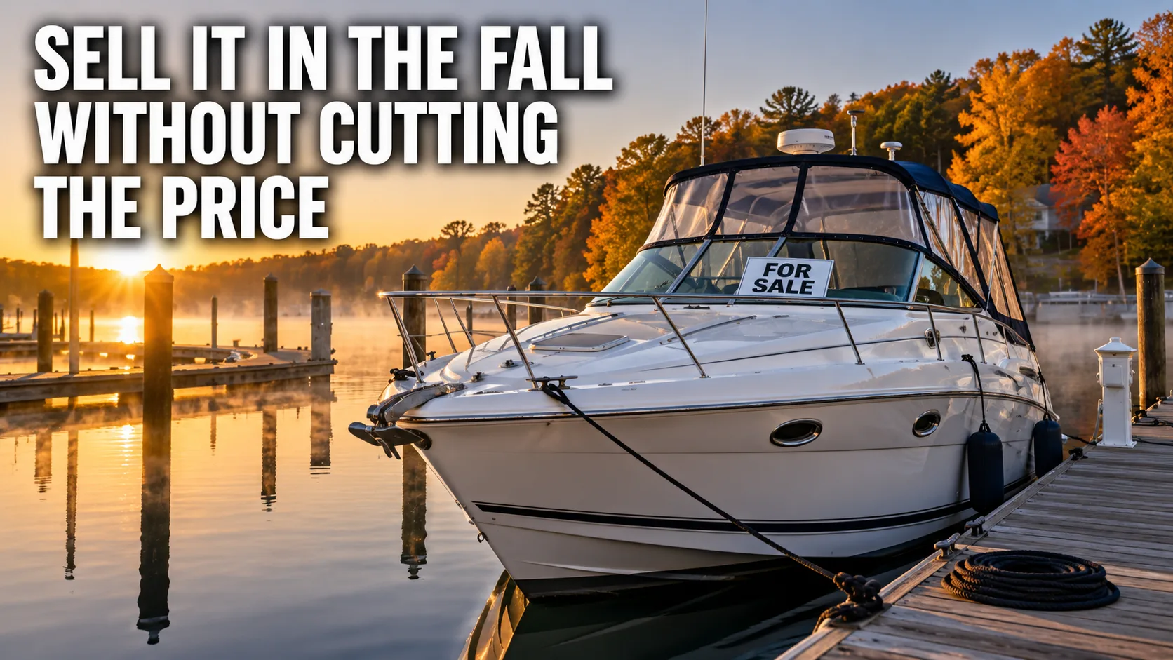 How to Sell Your Boat in the Fall Without Dropping the Price